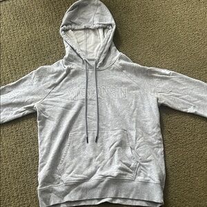 Under Armour Light Gray Wisconsin Hoodie